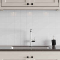 Thumbnail for Denver White 10cm x 10cm Fibo Kitchen Splashback Panel