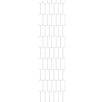 Thumbnail for Fibo Urban Denver White Elongated Hexagon Wall Panel