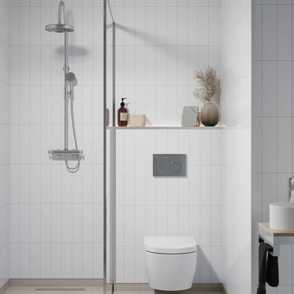 Fibo Urban Denver White Stacked Subway Wall Panel