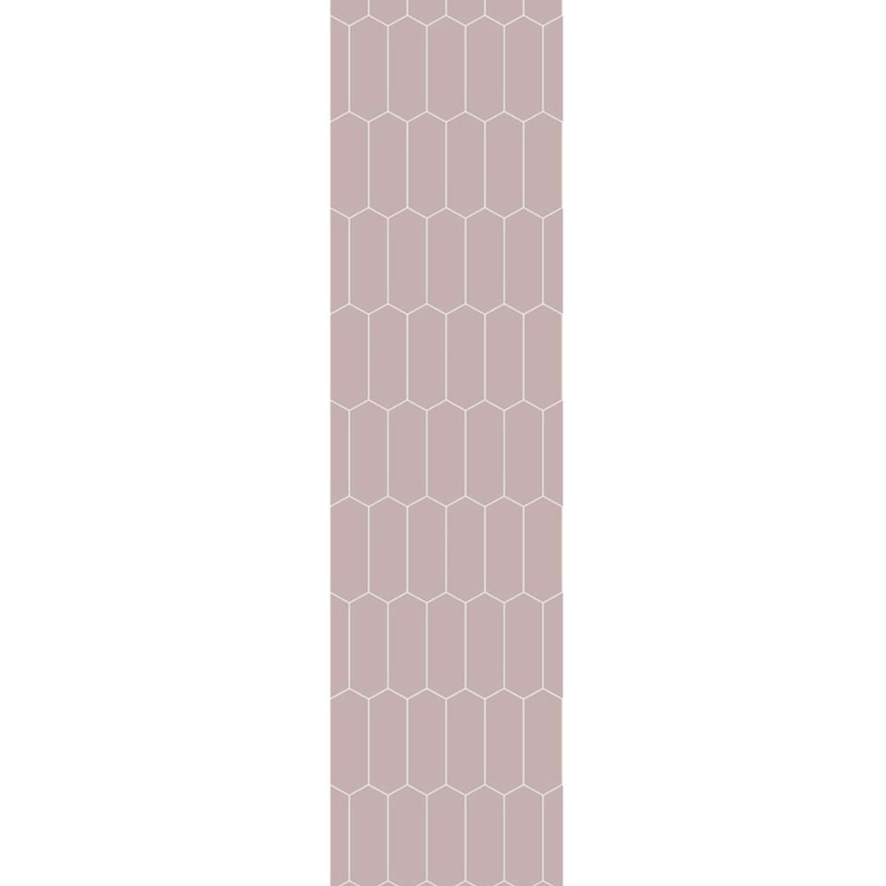 Fibo Urban Dusky Pink Elongated Hexagon Wall Panel