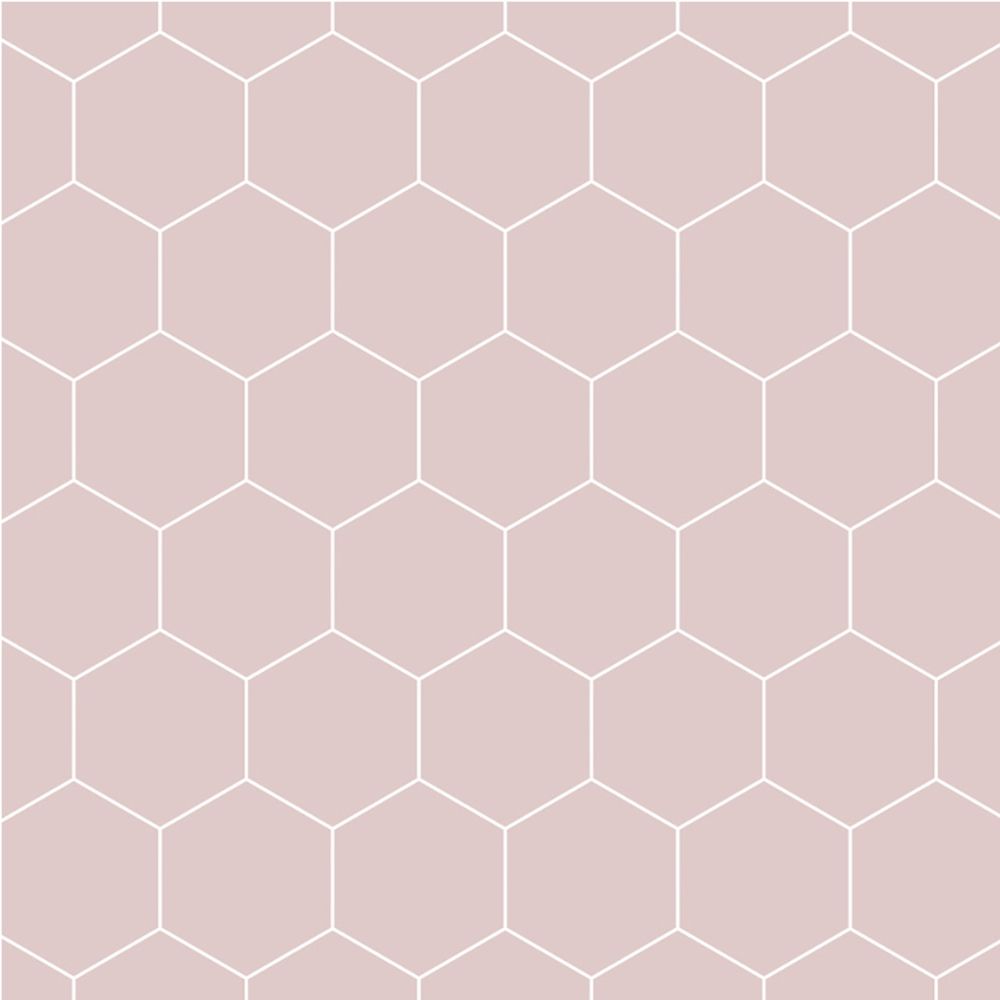 Fibo Urban Dusky Pink Hexagonal Wall Panel