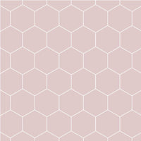 Thumbnail for Fibo Urban Dusky Pink Hexagonal Wall Panel