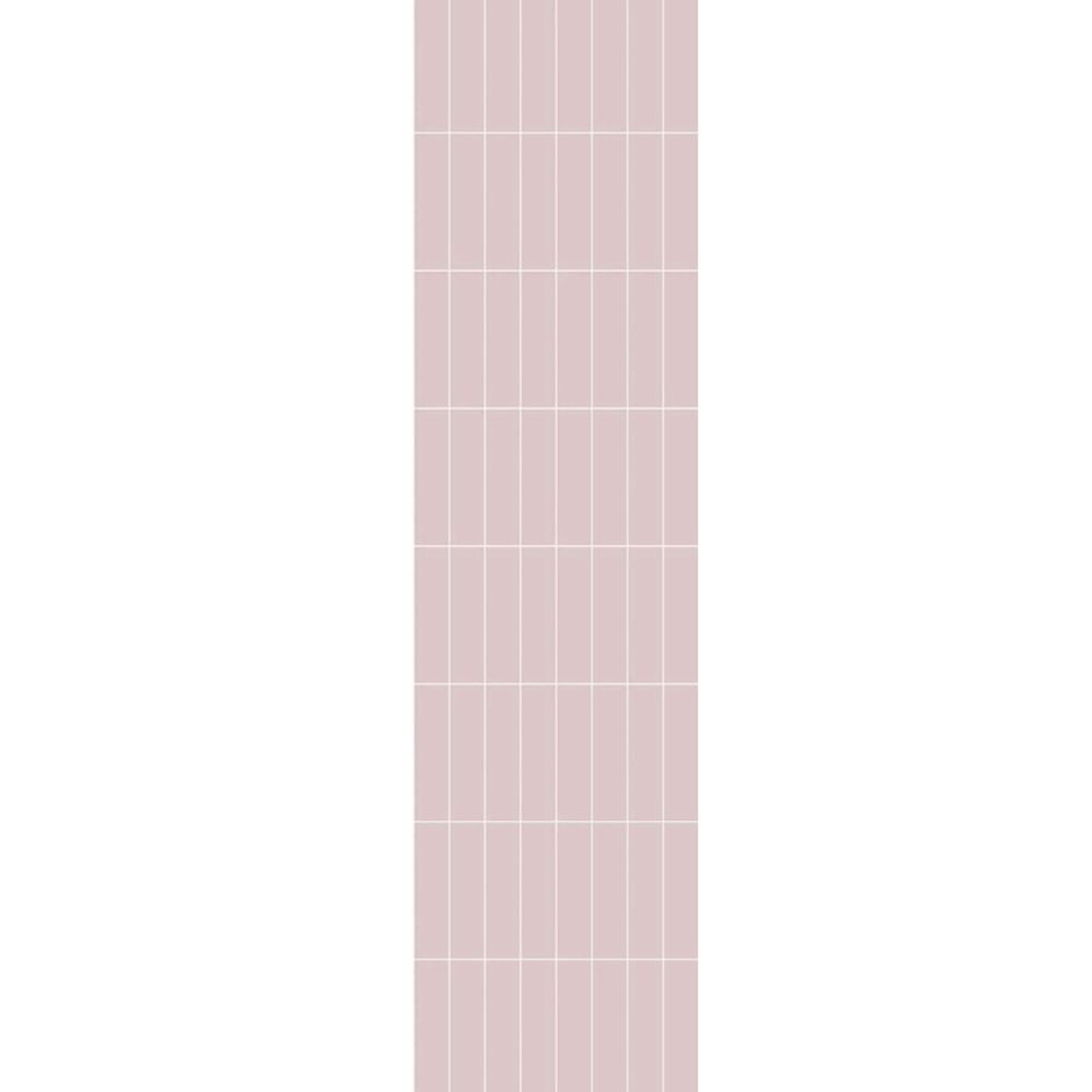 Fibo Urban Dusky Pink Stacked Subway Wall Panel