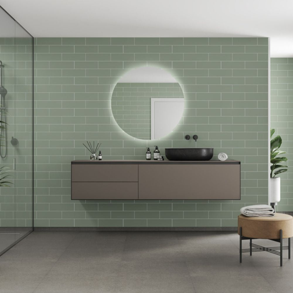 Fibo Urban Olive Green Metro Brick Wall Panel
