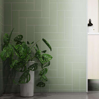 Thumbnail for Fibo Urban Olive Green Straight Herringbone Wall Panel