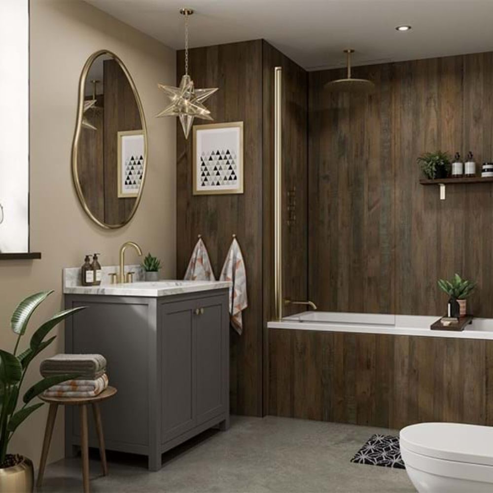 Salvaged Planked Linda Barker Multipanel Wall Panel