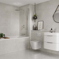 Thumbnail for White Mineral Tile Multipanel Wall Panel