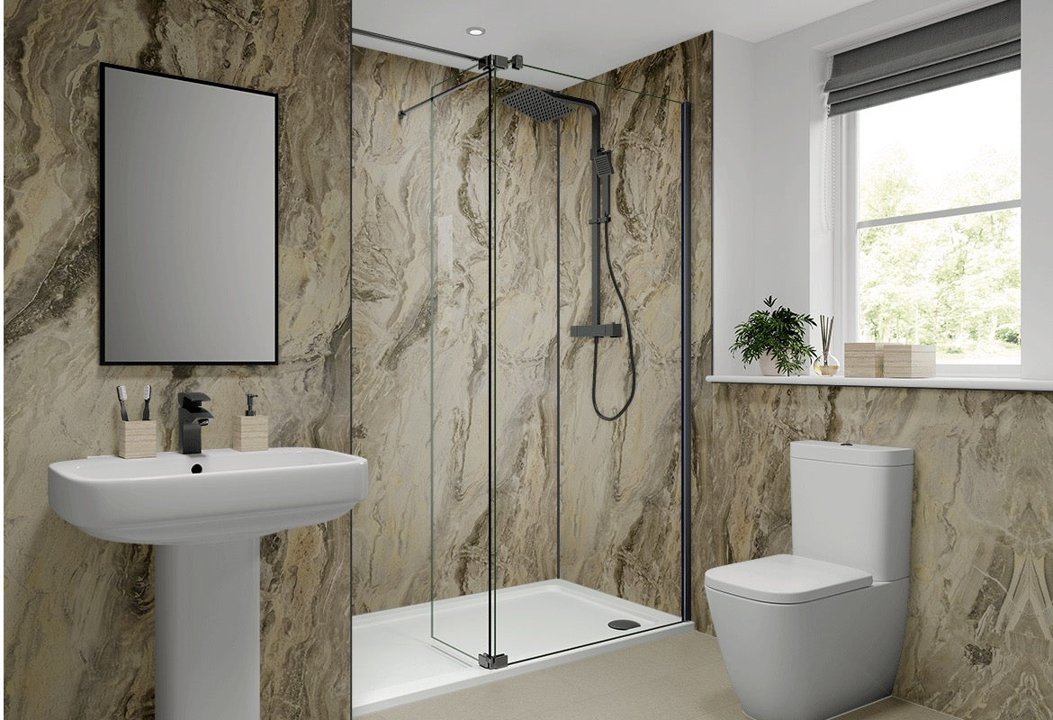 Cappuccino Stone Classic Multipanel Wall Panel