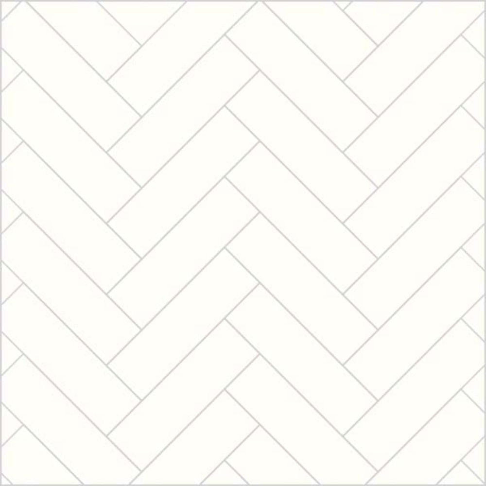 Alpine White Herringbone Tile Multipanel Wall Panel