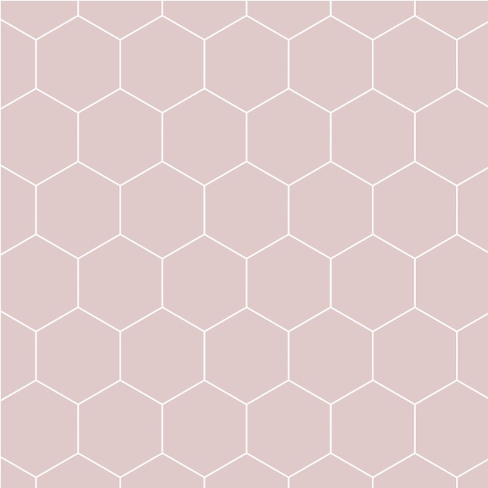 Fibo Urban Dusky Pink Hexagonal Wall Panel