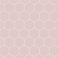 Thumbnail for Fibo Urban Dusky Pink Hexagonal Wall Panel