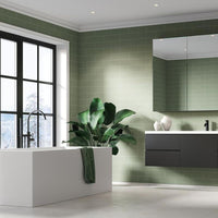 Thumbnail for Fibo Urban Olive Green Metro Brick Wall Panel