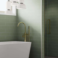 Thumbnail for Fibo Urban Olive Green Metro Brick Wall Panel