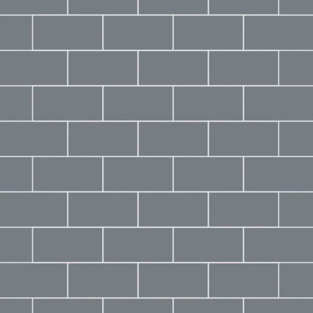 Monument Grey Metro Tile Multipanel Wall Panel